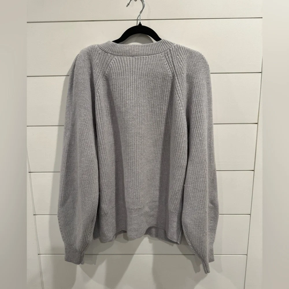 The Reset R Label gray must have v neck sweater